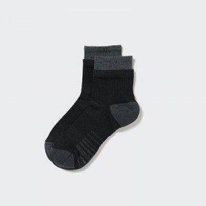 Calcetines Uniqlo Sports Layered Half Hombre Negras | 968254_PE