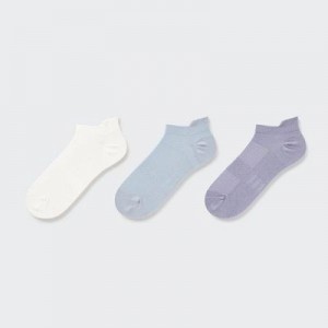 Calcetines Uniqlo Sports Short (3 Pairs) Mujer Blancas | 87312_PE