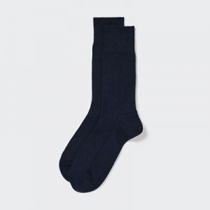 Calcetines Uniqlo Supima® Cotton Pique Hombre Azul Marino | 712958_PE