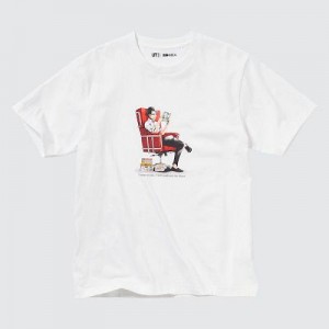 Camiseta Uniqlo Attack on Titan UT Hombre Blancas | 247831_PE