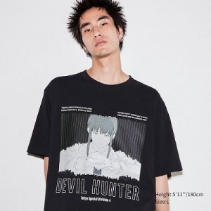 Camiseta Uniqlo Chainsaw Man × Kosuke Kawamura UT Mujer Negras | 213490_PE