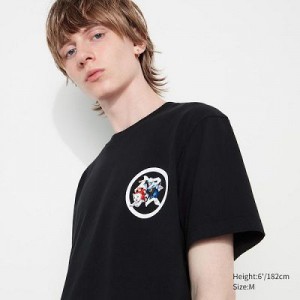 Camiseta Uniqlo Gintama UT Hombre Negras | 845632_PE