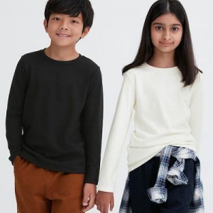 Camiseta Uniqlo HEATTECH Ultra Warm Crew Neck Niños Negras | 68372_PE