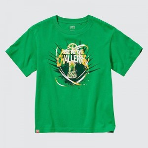 Camiseta Uniqlo Lego Ninjago UT Niños Verde | 42597_PE