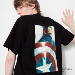 Camiseta Uniqlo Marvel Art Colección by Mondo UT Mujer Negras | 901657_PE