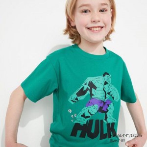 Camiseta Uniqlo UTGP2023: MAGIC FOR ALL UT Niños Verde | 641237_PE