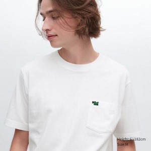 Camiseta Uniqlo UT Archive UT Hombre Blancas | 645081_PE