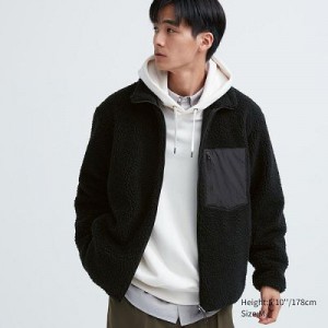 Chaquetas De Lana Uniqlo Windproof Outer Hombre Negras | 817324_PE