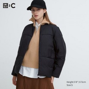 Chaquetas De Plumas Uniqlo Light Mujer Negras | 860397_PE