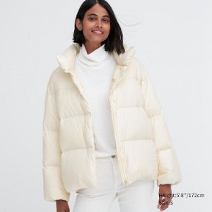 Chaquetas De Plumas Uniqlo Powder Soft Mujer Blancas | 27359_PE