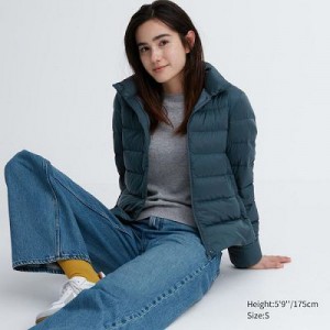 Chaquetas De Plumas Uniqlo Ultra Light Mujer Verde | 312895_PE