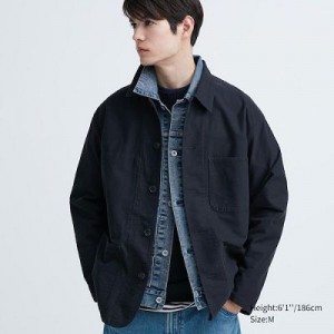 Chaquetas Uniqlo Utility Hombre Azules | 72836_PE