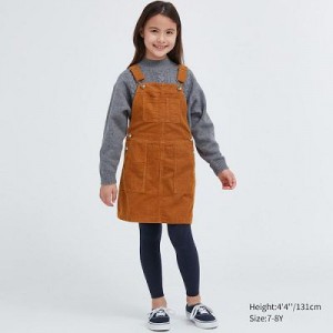 Falda Uniqlo Corduroy Jumper Niños Naranjas | 527840_PE