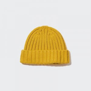 Gorras Uniqlo HEATTECH De Punto Niños Amarillo | 687190_PE