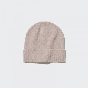 Gorros Uniqlo Cashmere De Punto Mujer Beige | 487619_PE