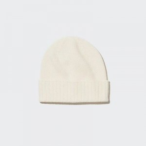 Gorros Uniqlo Cashmere De Punto Mujer Blancas | 647185_PE