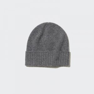 Gorros Uniqlo Cashmere De Punto Mujer Gris | 354027_PE