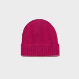 Gorros Uniqlo Cashmere De Punto Mujer Rosas | 742136_PE