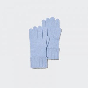 Guantes Uniqlo Cashmere De Punto Mujer Azules | 146985_PE