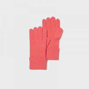 Guantes Uniqlo Cashmere De Punto Mujer Rosas | 538746_PE