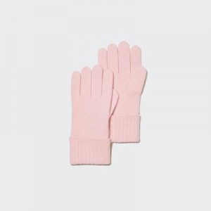 Guantes Uniqlo Cashmere De Punto Mujer Rosas | 215048_PE