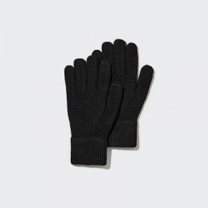 Guantes Uniqlo HEATTECH De Punto Mujer Negras | 603152_PE