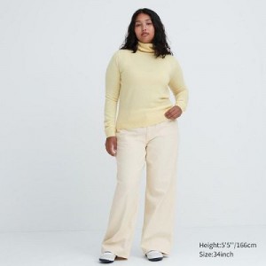 Jeans Uniqlo Baggy Mujer Natural | 374501_PE