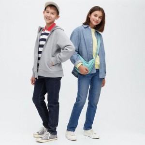 Jeans Uniqlo Ultra Stretch Soft Niños Azules | 975826_PE