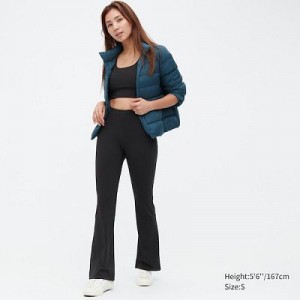 Leggins Uniqlo AIRism Soft Flare Mujer Negras | 923468_PE