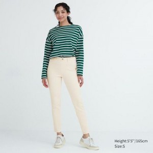 Leggins Uniqlo Ultra Stretch Mujer Blancas | 547962_PE