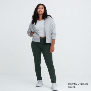 Leggins Uniqlo Ultra Stretch Mujer Verde | 637940_PE