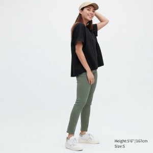 Leggins Uniqlo Ultra Stretch Mujer Verde | 480653_PE