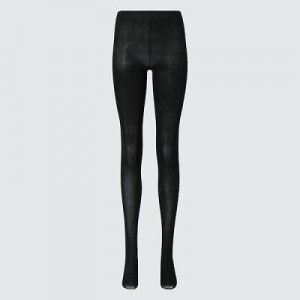 Mallas Uniqlo HEATTECH Mujer Negras | 194237_PE