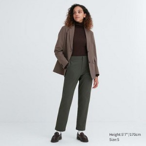 Pantalon Uniqlo HEATTECH Warm Lined Mujer Verde | 529748_PE