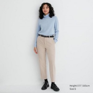 Pantalon Uniqlo Smart Brushed Ankle Mujer Natural | 35186_PE