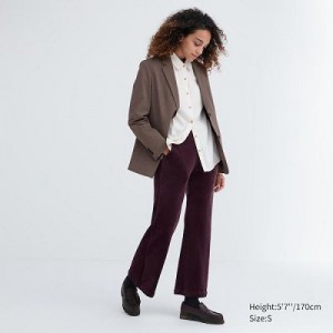 Pantalon Uniqlo Ultra Stretch Smooth Mujer Wine | 419087_PE