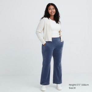 Pantalon Uniqlo Ultra Stretch Smooth Mujer Azules | 354916_PE