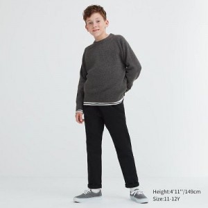 Pantalon Uniqlo Ultra Stretch Wide Niños Negras | 130254_PE