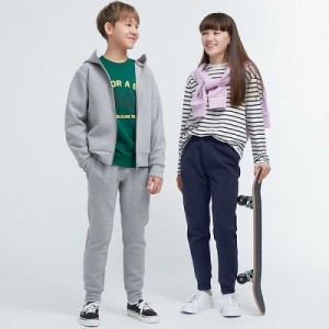 Pantalones Deportivos Uniqlo Ultra Stretch Dry Niños Gris | 627913_PE