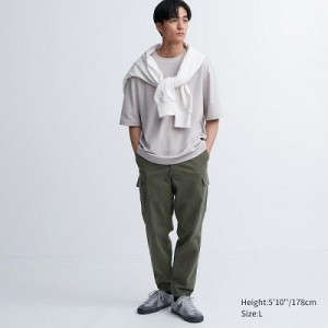 Pantalones Jogger Uniqlo Cargo Hombre Verde Oliva | 532796_PE