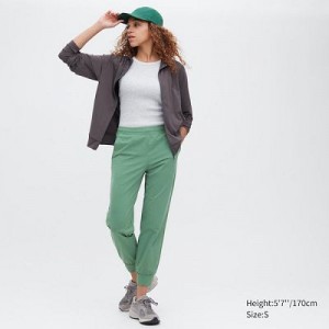 Pantalones Jogger Uniqlo Ultra Stretch AIRism Mujer Verde | 345217_PE