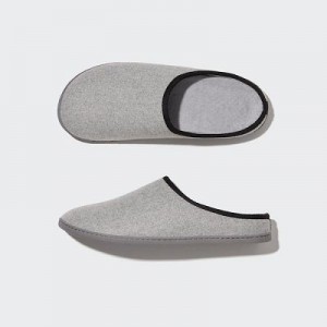 Pantuflas Uniqlo Lana Like Hombre Gray | 528493_PE