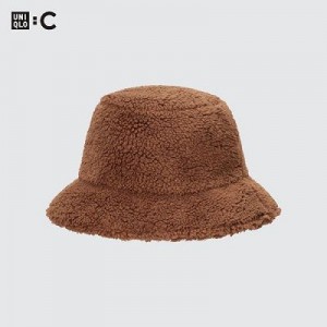 Sombreros Uniqlo Faux Shearling Adjustable Mujer Marrones | 178352_PE