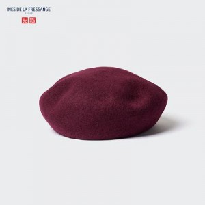 Sombreros Uniqlo Lana Beret Mujer Wine | 453906_PE