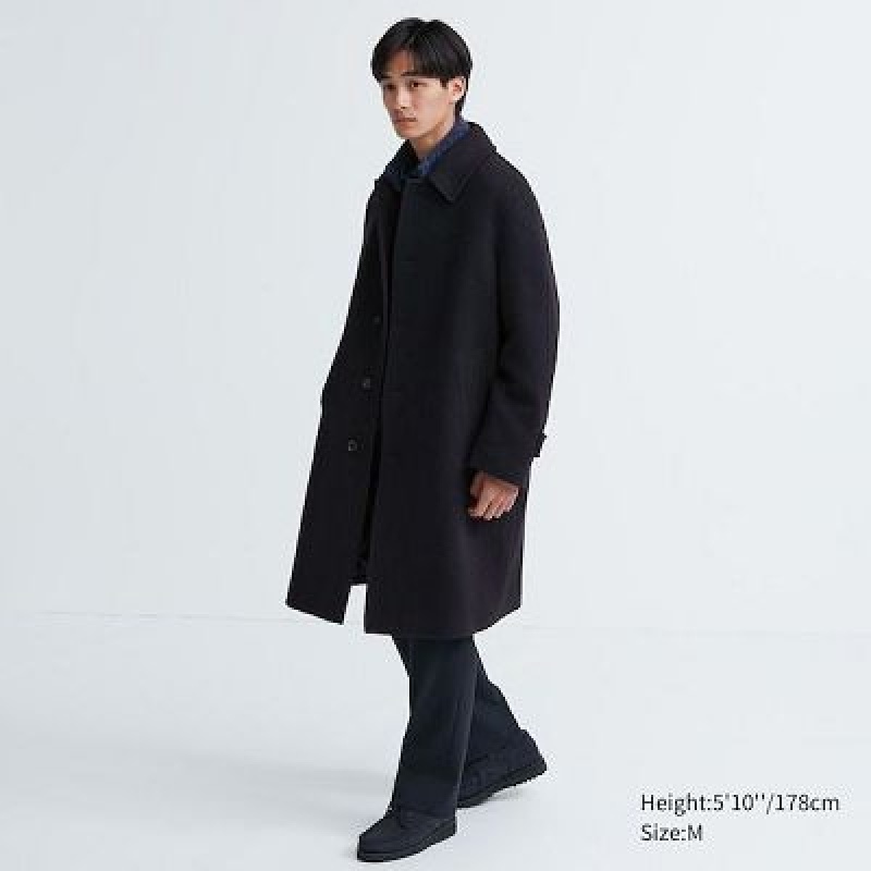 Abrigos Uniqlo Balmacaan Hombre Verde Oliva | 761892_PE