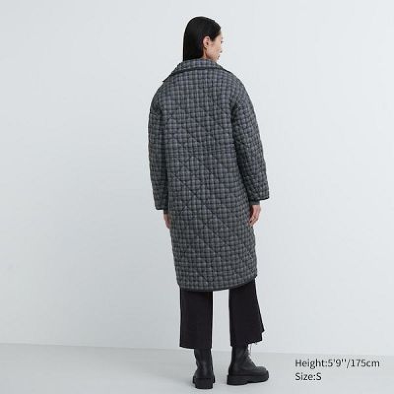 Abrigos Uniqlo PUFFTECH Oversized Mujer Gris | 548076_PE