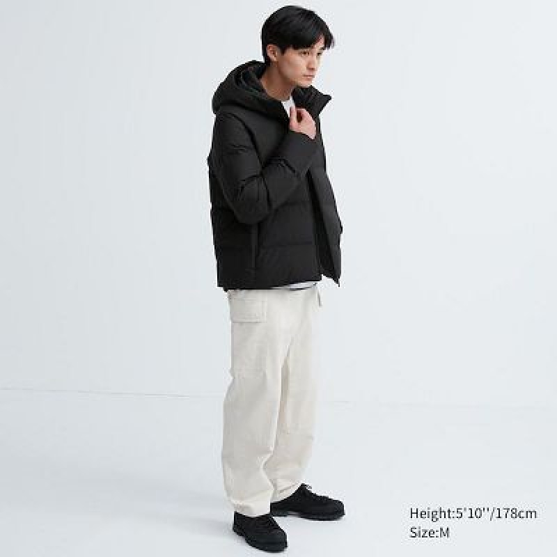 Anorak Uniqlo 3D Cut Seamless Down Hombre Negras | 589476_PE