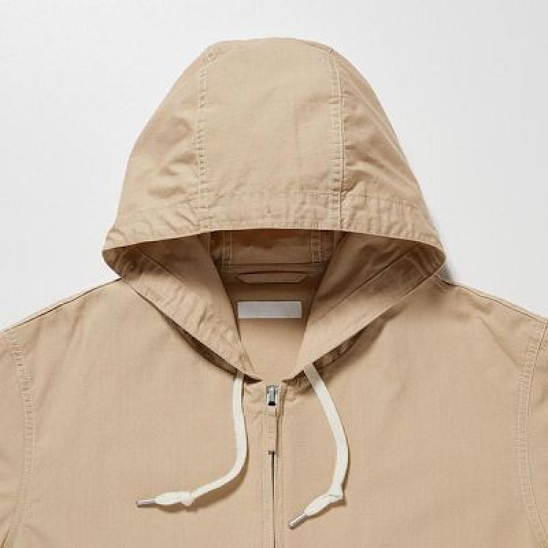 Anorak Uniqlo Cotton Hombre Beige | 714630_PE