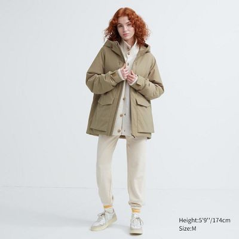 Anorak Uniqlo Híbrido Down (3D Cut) Hombre Beige | 651094_PE