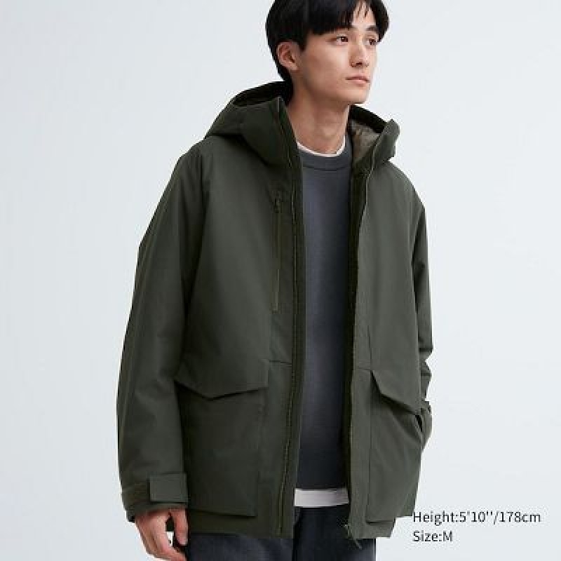 Anorak Uniqlo Híbrido Down (3D Cut) Hombre Verde | 304978_PE